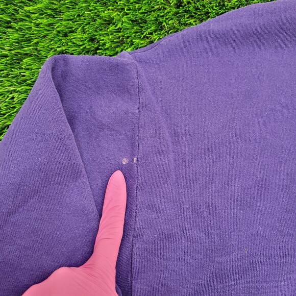 Vintage Indianola University Sweatshirt Large 22x24 Purple - Picture 4 of 15